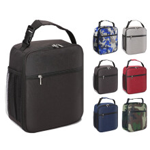Sac à lunch portable pour enfants et femmes, sac isotherme portable pour pique-nique, noir