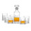 Set da whisky Gatsby Art Deco composto da 7 pezzi: decanter e bicchieri. 1