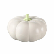 ¡Ofertas de Halloween de XIUH! Soporte para snacks con forma de calabaza y tapa, bandeja de 3 compartimentos, compatible con dulces de Halloween,