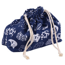 Sac à lunch Bento en coton pour le travail, les pique-niques et l'école