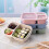 Boîte à lunch de conservation des aliments Uclet, réutilisable, en plastique à 3 compartiments. 1