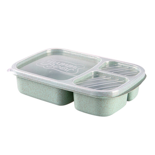 Boîte à lunch de conservation des aliments Uclet, réutilisable, en plastique à 3 compartiments. 1