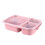 Boîte à lunch de conservation des aliments Uclet, réutilisable, en plastique à 3 compartiments. 3