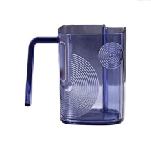 Gobelet de bain de luxe Poaug avec porte-brosse à dents intégré, violet, facile à nettoyer, rangement multifonctionnel, compatible avec la salle
