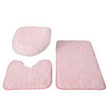 Ensemble de 3 tapis de bain, tapis de bain antidérapants en mousse à mémoire de forme, tapis de sol lavables pour baignoire, toilettes et sol -