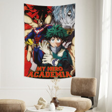 My Hero Academia poszter gobelin beltéri és kültéri használatra - 80*60, kompatibilis hálószobával, nappalival, kollégiumi dekorációval