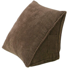 Coussin de lecture triangulaire en velours côtelé, coussin de dossier en forme de coin, coussin de positionnement pour canapé, lit et chaise de