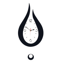 Fnyoxu Large Modern Sway Wall Clock, 20.49.4 Inch, Acrylic Water Drop Silent Decoration, Compatible with Home, Bedroom, Kitchen, Office