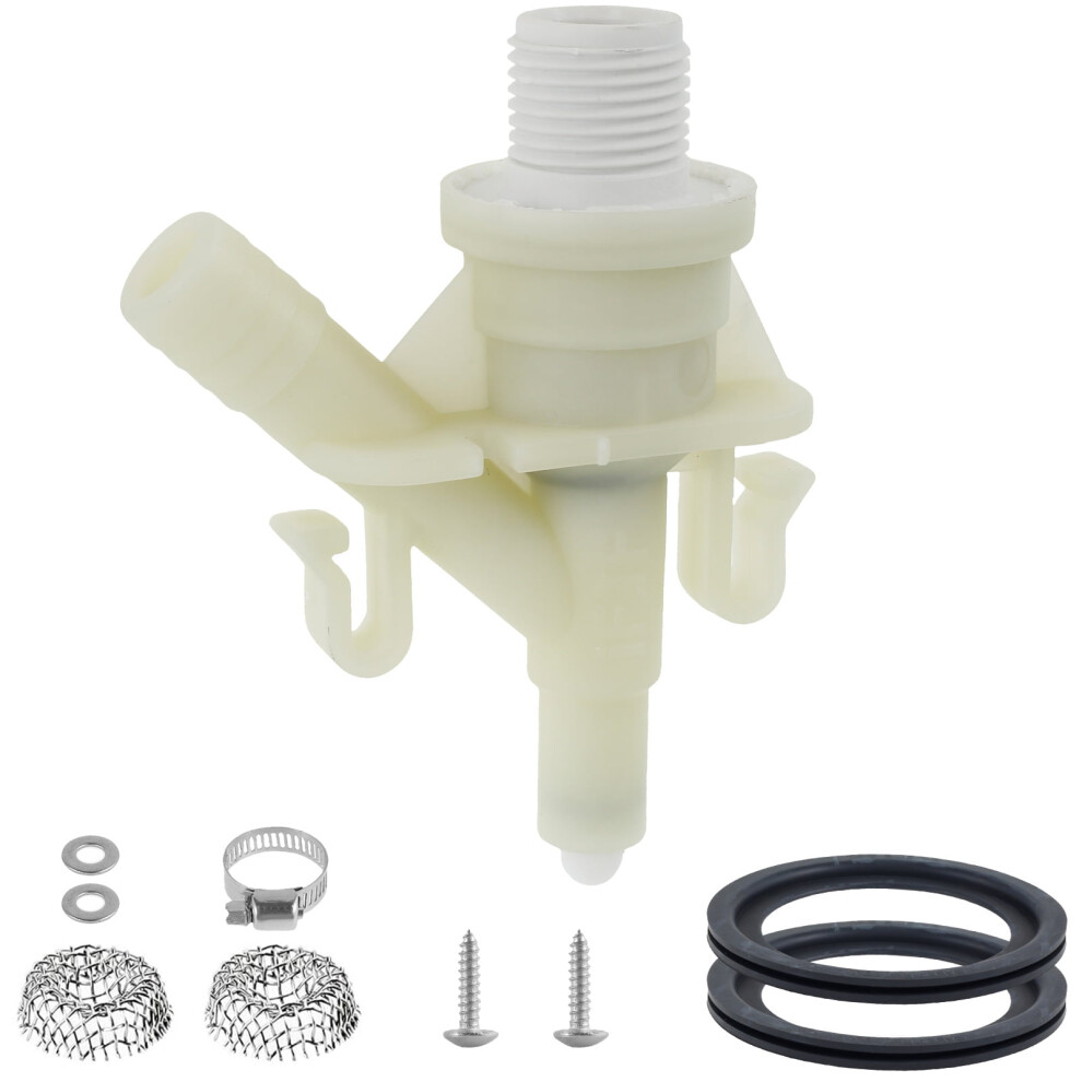 385311641 Rv Toilet Water Valve Kit And 385311658 Flush Ball Seal Replacement For 300/301/310/320 Rv Toilets 9110895224182