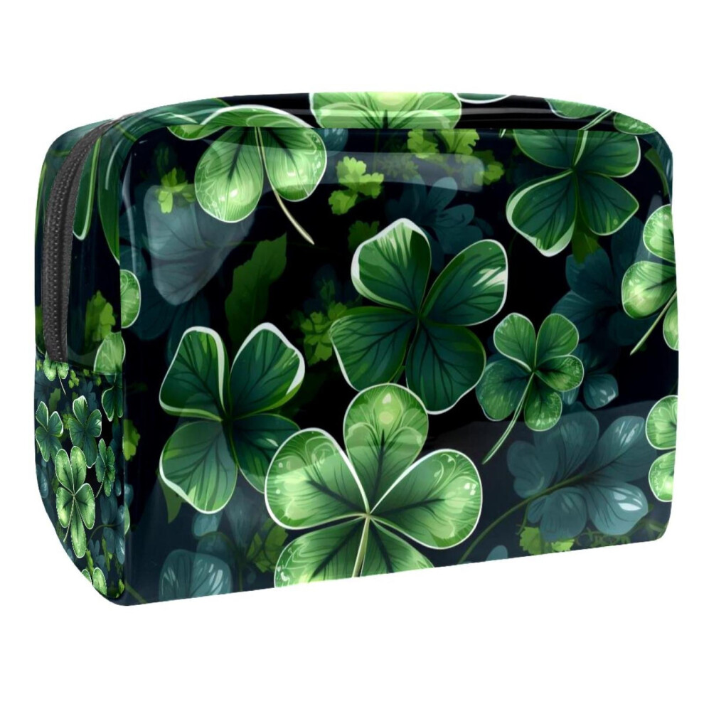 Waterproof Printed PVC Cosmetic Makeup Bag Pouch Large Travel Quilted Toiletry Bag for Women and Girls