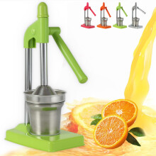 Manual Citrus Juicer Cast Iron Hand Press for Maximum Juice Yield Orange Lemon Lime Green