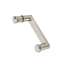 Shower Door Handle 304 Stainless Steel Polished Chrome 145mm SingleSided Glass Door Pull