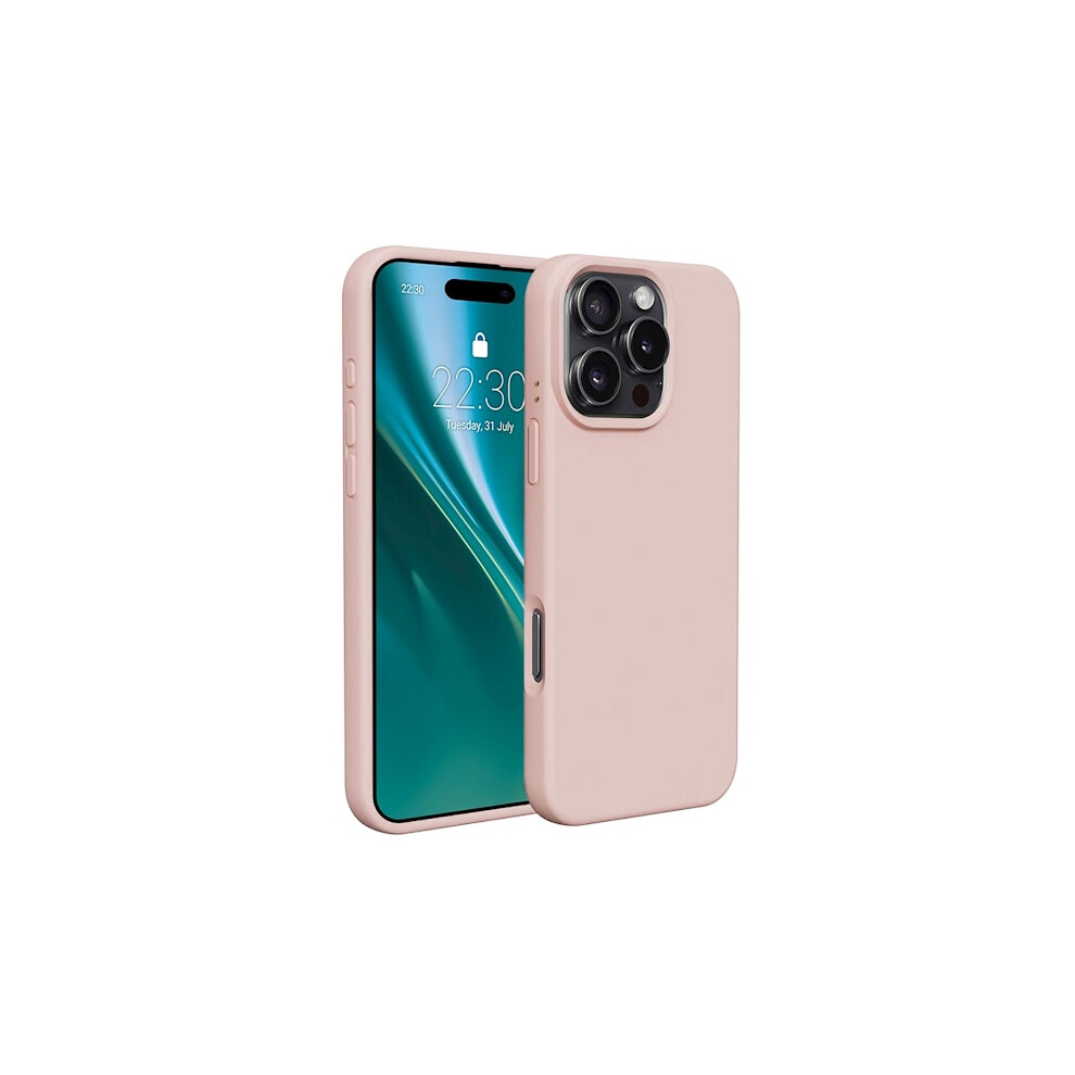 Compatible With Iphone 16 Pro Silicone Mobile Case - Sand Pink 9071309720204