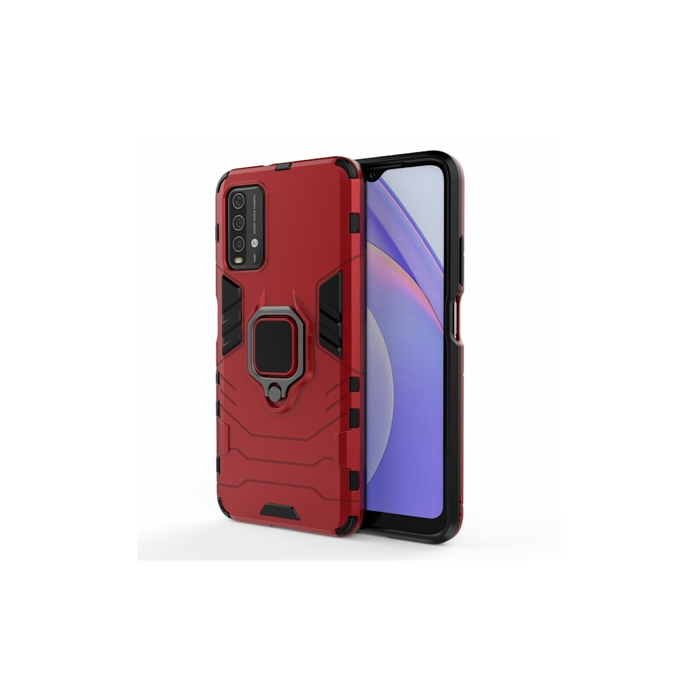 Compatible With Xiaomi Mi 9T - Hybrid Ring Case - Red 9071309720167