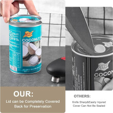 DEKAXID Electric Can Opener, One-Touch Automatic Jar Bottle Opener, Battery Operated Handheld, compatible with Sharp Edge, Kitchen Gadget