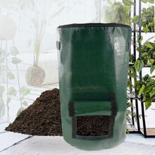 Garden Composting Bin Bag, Premium Reusable Leaf Bag, 35*60CM 15 Gallons