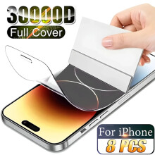 Hydrogel schermbeschermfolie compatibel met iPhone 15 16 13 14 11 12 Pro Max Xr Xs Max 7 8 Plus 12 Mini 14 Pro, 3 stuks