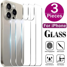 1–3 st. härdat glas för bakskärmen, kompatibelt med iPhone 16 15 14 13 12 Pro Max/Plus/Mini, skyddsfilm för telefonens baksida