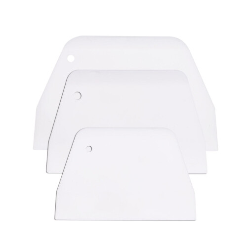 3PCS Cake Scraper Cake Decorating Tool Scrappers Cutters Smoother Tool Set