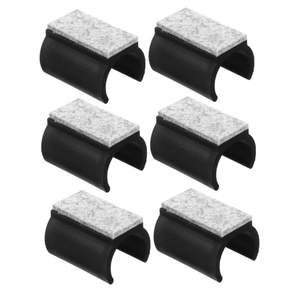 6Pcs U Shape Chair Leg Floor Protectors, Non Slip Felt Pads For Hardwood Floors And Sled Chairs 9164114659910