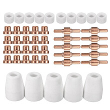 45 Stück Plasma-Düsen-Elektroden für Schneidbrenner LG-40PT-31, CUT40 und CUT50