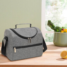 Sac isotherme maxiaoxia, bandoulière pour pique-nique avec riz, glacière portable compatible avec des pains de glace, garde les aliments frais pour