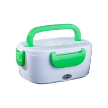 Boîte à lunch chauffante 40 W à chauffage rapide, chauffe-plats portable 1,5 L avec récipient en plastique, compatible voiture/camion/voyage