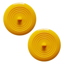 FloHua Regali per la Festa della Mamma Tappo per vasca in silicone Tappo per scarico lavandini Fermacapelli Copertura piatta 2 pezzi