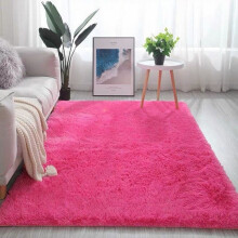 En solde ! Tapis en microfibre gris doux - Lavable en machine, antidérapant, moelleux et shaggy, idéal pour la chambre, le dortoir, la cuisine ou