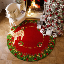 Jupe de sapin de Noël en velours de 61 cm (24 pouces), style vintage, idéale pour décorer un sapin de Noël ou une fête. Jupe de sapin à