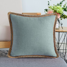 Housse de coussin bleue Xubond, style scandinave, coussin décoratif de luxe pour canapé, en tissu bleu.