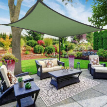 Offre spéciale rentrée scolaire Kayannuo : Voile d'ombrage 200 x 300 cm (78,7 x 118 pouces) anti-UV pour terrasse, jardin et extérieur (maison).