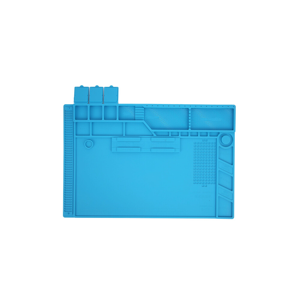Magnetic Insulation Silicone Work Mat Heat Resistant Soldering Phone Computer Repair Mat S-170 9425574824813