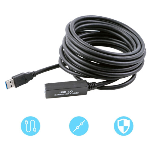 Cavo di prolunga USB per computer, mouse e tastiera, 5 m, USB 3.0 2