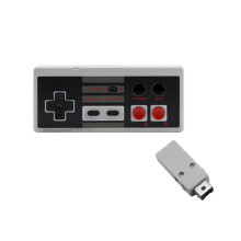 Joystick wireless CHAXIN 2.4GHz per console di gioco, leggero, per Nintendo Entertainment System NES Mini Classic Edition.