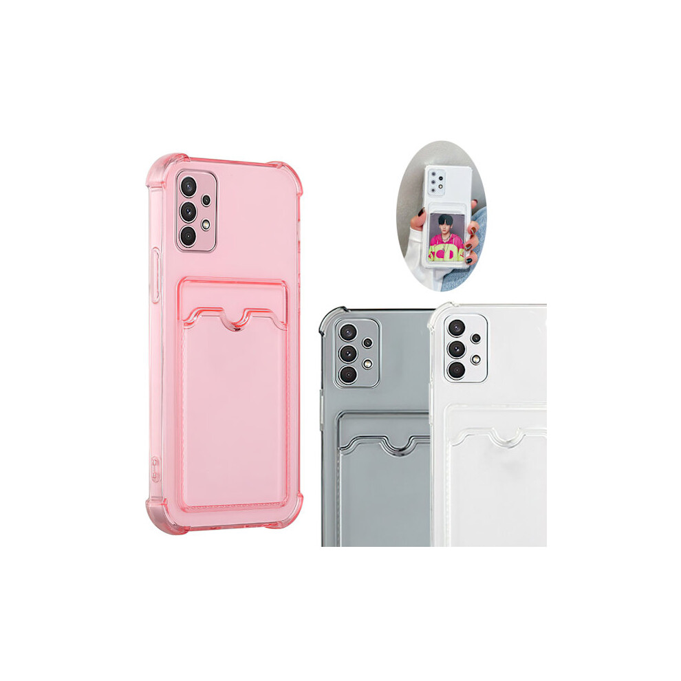 Compatible With Samsung Galaxy A32 5G - Case / Protection / Card Slot Transparent 9083649004241
