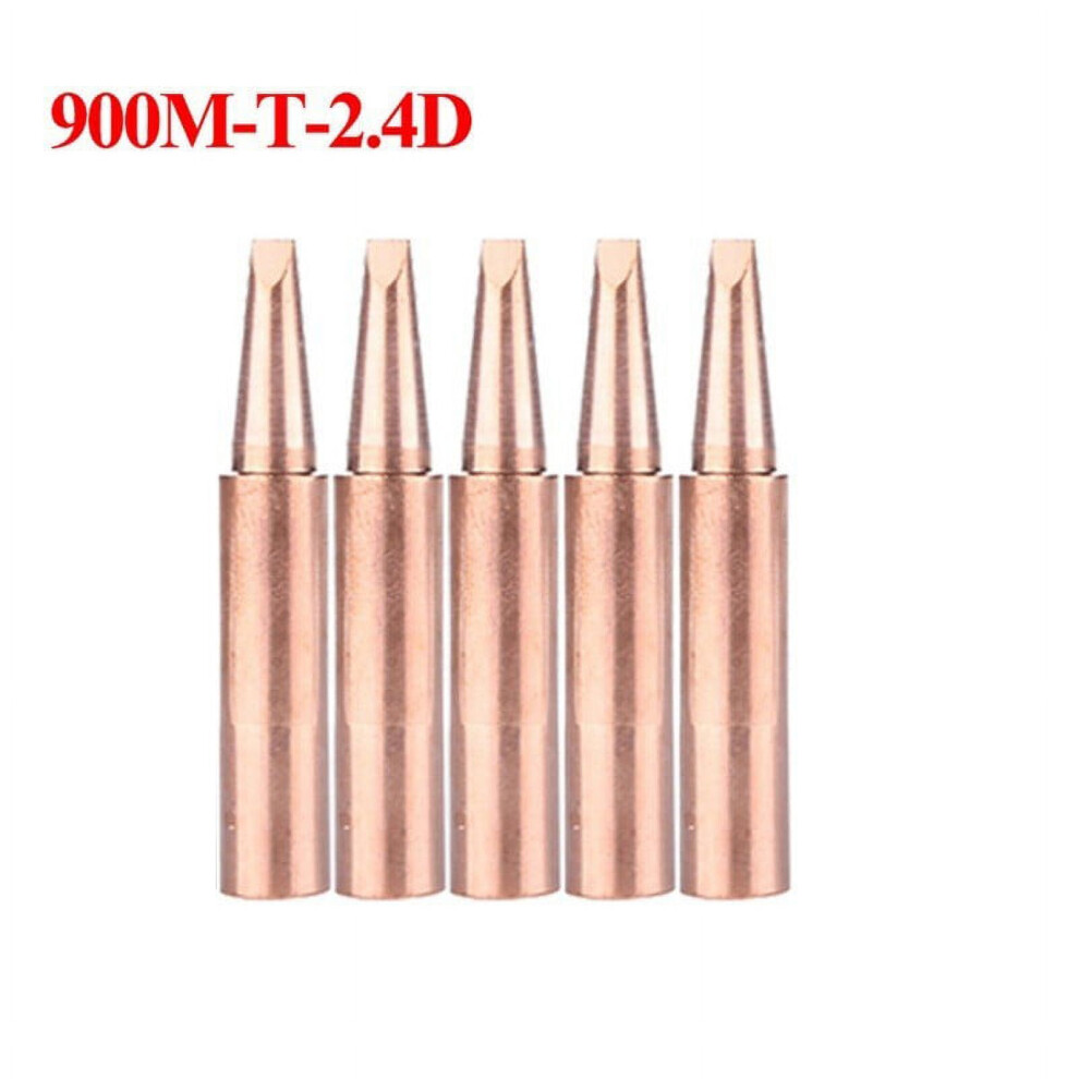 Lylong Tool Kit 5Pcs 900M-T Copper Soldering Iron Tips -Free Welding Solder Tip 933.907.951 900M-T-2.4D 9083649004708