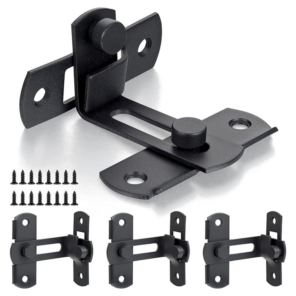 90 Degree Flip Barn Door Lock Protect Privacy-Security Gate Latch Hook Lock Latch For Barn Sliding Door Antique Lock 9058772070180