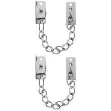2pcs Door Chain Lock Stainless Steel Chain Door Lock Indoor Security Chain Lock