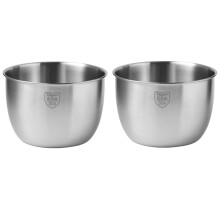 2x Stainless Steel 304 Mixing Bowl Deep Design Cooking Baking Cake Bread Salad Kitchen Mixer Bowl, 3600ML & 2800ML