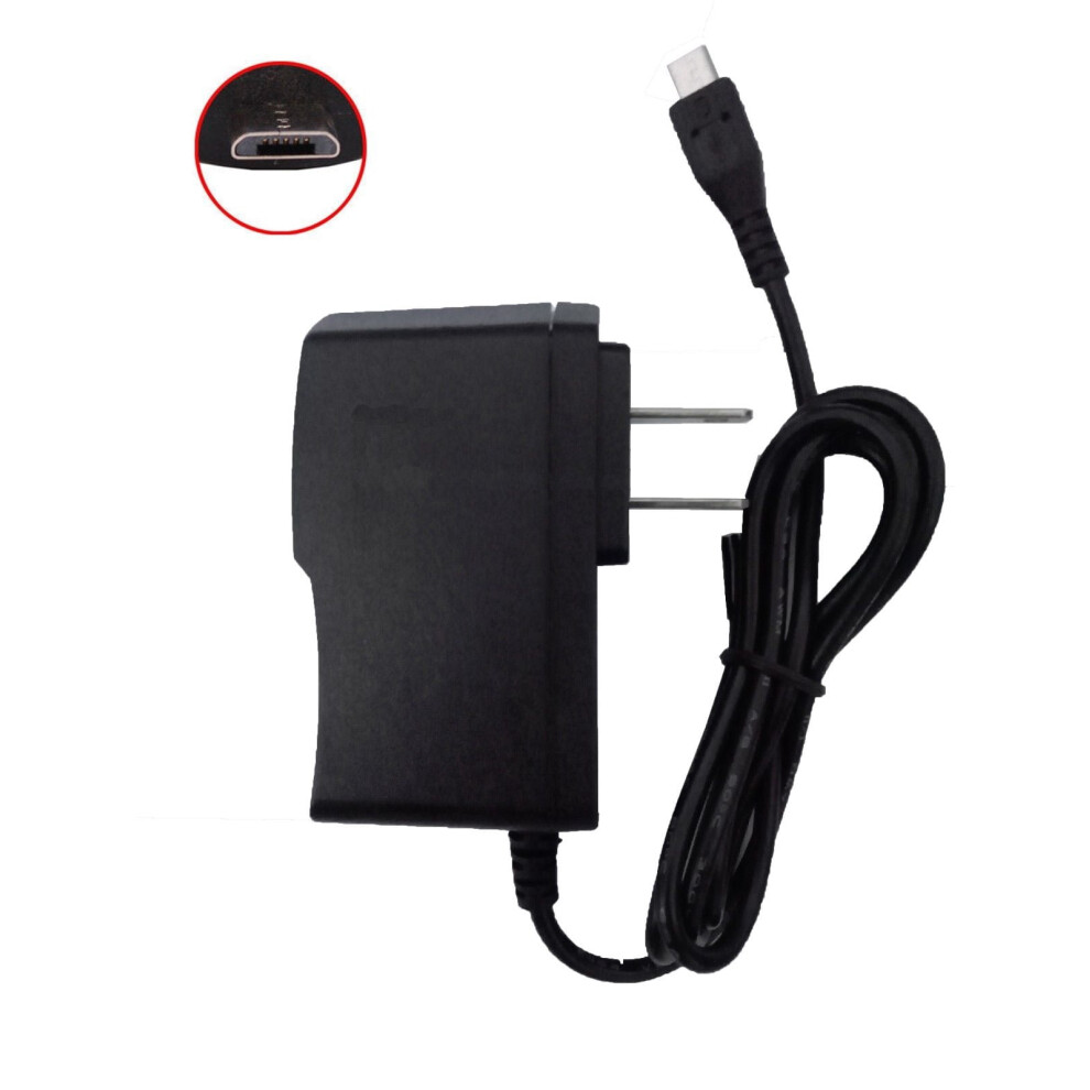 Micro Usb Ac Wall Charger For Kyocera Duraxv / Kyocera Hydro Plus / Kyocera Rally Black 9083649008300