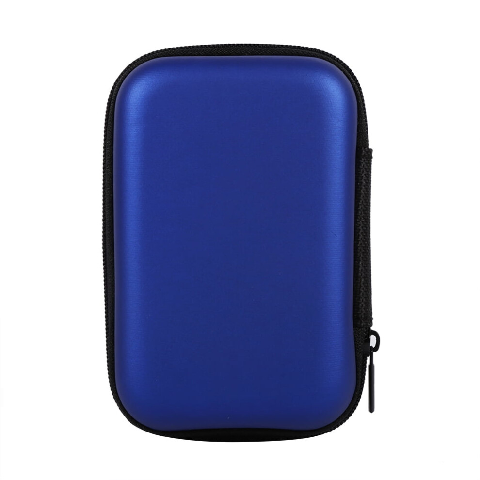 Mini Storage Bag, Portable Organizer Pouch For Earphones, Usb Drive, Data Cables - 5 Colors ( Blue) Dark/Blue 9083649009079
