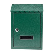 Wall Mounted Locking Mailbox, Rust Resistant Galvanized Steel with Window for Secure Outdoor Use