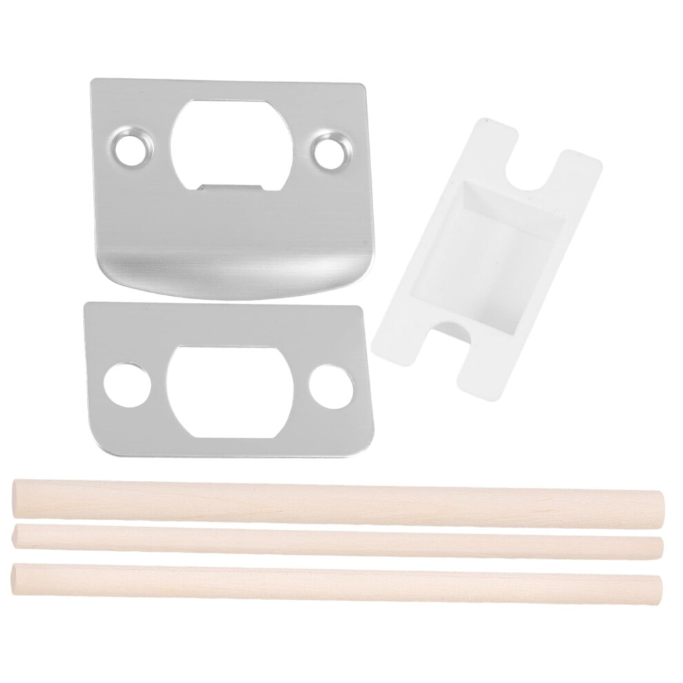 Stainless Steel Door Strike Plate Kit With Deadbolt Reinforcement For Enhanced Security 9164114660237