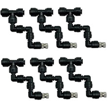 Reptile Misting System with 6PCS 360 Adjustable Quick Connect Terrarium Spray Nozzles for Tank and Greenhouse