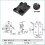 Black Soft Close Cabinet Hinge Concealed Kitchen Door Hinge with Hex Mount and Adjustable Wing 2