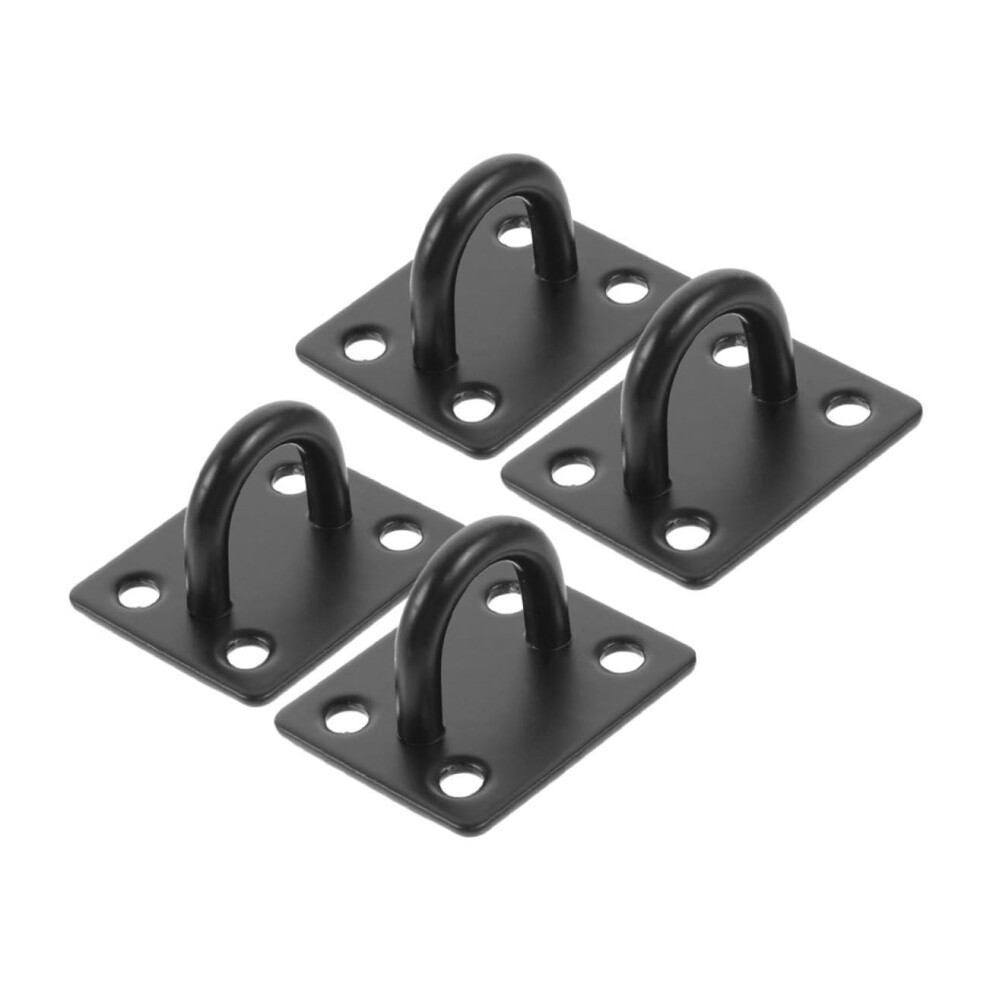 Ceiling Hooks For Plants Ushaped Heavy Duty Black Finish Indoor Outdoor Hanging Solution 4Pcs 9164114661265