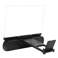 10 Inch HD Acrylic Lens Phone Screen Magnifier with Bluetooth Speaker, Black