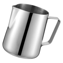 Stainless Steel Milk Frothing Pitcher with Precise Spout and Ergonomic Handle for Latte Art