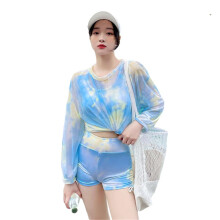 Set bikini tropical Hawaii, cu bretele subțiri reglabile, push-up, două piese, ținute de vară, cu imprimeu floral, pantaloni scurți pentru